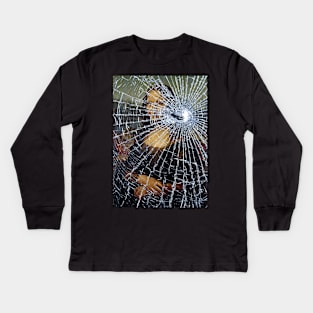 Mona Lisa Shattered Repost Kids Long Sleeve T-Shirt